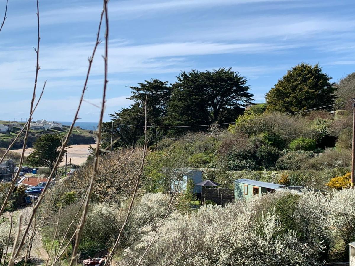 Tides Reach, Deluxe Shepherds Hut 1, 100M From The Beach Saint Merryn Exteriör bild